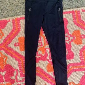 lulu lemon leggings with mesh calf cut out